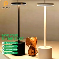 Langlebige Minimalistische Tragbare Kabellose Metall-Tischlampe Wiederaufladbare Schreibtischleuchte für Hotel Restaurant Esstisch Moderne Ambiente-Beleuchtung