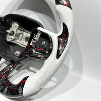 Volant en fibre de carbone forgé facile à installer pour Dodge Challenger Charger Hellcat Durango R/T SRT Chrysler Grand Cherokee