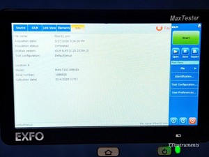 MAX-730C-SM8 EXFO SM maxtester iolm 1310/1550 & 1650 Live กับ PM + VfL มือสอง - Product Image 5