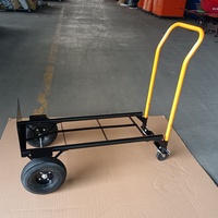 Carretilla de Plataforma de Acero, Precio Económico, Carretilla de Jardín, Carretilla de Transporte, Carretilla Manual, Carretilla de 200 kg de Capacidad, Carretilla Resistente