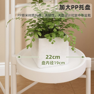 Estante de hierro para plantas, estante de almacenamiento redondo de varios niveles para balcones, plantas en macetas de interior, suculentas - Product Image 4