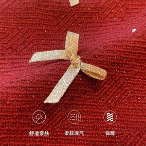 Tongxingyuan Girls' Dress Red Fleece-Lined Strapless A-Line Princess Dress For Birthday Winter Wear - Product Image 4