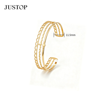 <b>Bangles</b> OEM/OEM custom waterproof stainless steel Gold plating Fashion Jewelry hypoallergenic supplies unique <b>bangles</b> <b>bracelet</b> - Product Image 2