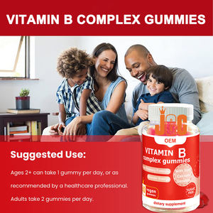 Rasa alami Vitamin kompleks dan mineral Vitamin Gummies Label kustom CGMP Vitamin B Gummies Suplemento De Vitaminas - Product Image 6