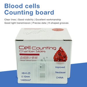 Hemocitómetro de Laboratorio para Conteo de Células Sanguíneas, 10 Unidades/Caja, Hemocitómetro Simple para Conteo Celular en Laboratorio - Product Image 1