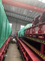 Semi-remorque surbaissée robuste à 4 essieux 80T avec ressorts hydrauliques pour le transport d'équipements miniers à vendre