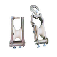 Nouvelle construction électrique multifonctionnelle Guide de traction de câbles Rouleaux de câbles droits à angle d'angle pour trou d'homme au sol