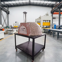 Four à pizza en bois pliable pour l'extérieur, four à dôme en briques multifonctionnel pour les rassemblements à la ferme, les barbecues, les mariages, les banquets en plein air