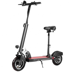Bicicleta Eléctrica Plegable de Venta Directa de Fábrica con Asiento, Batería de Litio de 48V 10A, Scooter con Neumáticos Inflables de 10 Pulgadas - Product Image 4