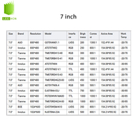 Panel Layar LCD AUO/BOE/Innolux/Tianma/IVO 4.3/5/5.6/6.5/7/8/9/10.1/10.4 Inci Modul LCD Industri