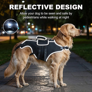 Arnés de elevación reflectante para perros con asa, para perros mayores con lesiones articulares y artritis, ayuda para caminar, soporte para mascotas, arnés de elevación tipo bandolera - Product Image 4