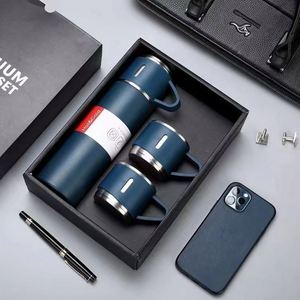 304 Stainless Steel Insulated <b>Cup</b> Set With Three Lids Water <b>Cup</b> and Gift Box for Business Gifts Drinks - Product Image 1