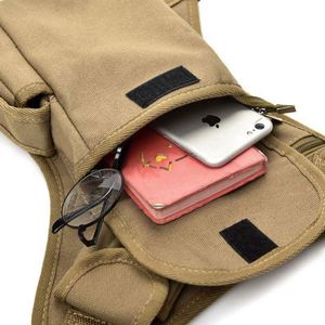 Cheap <b>Black</b> Waterproof Man Sport Leg Bag Outdoor Tactical Multi-function Leg <b>Wrappings</b> Waist Bag - Product Image 3