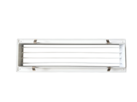 Grille de ventilation linéaire à lame unique avec clip à ressort, installation invisible, blanc mat, pour climatisation centrale résidentielle