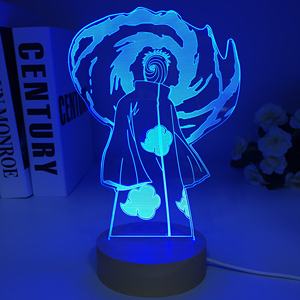 Nouveau Anime Led Lumière En Bois Japonais Anime Figure pour Chambre Décoratif Veilleuse Cadeau D'anniversaire Enfants Chambre 3d Lampe De Table <span class=keywords><strong>Manga</strong></span> - Product Image 2