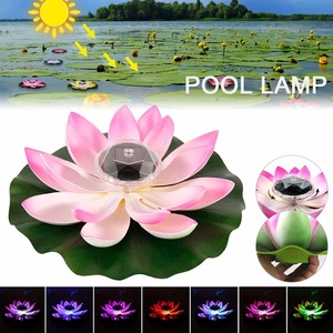 Lámpara Solar Flotante con Forma de Flor de Loto, Flor Artificial, Lirio de Agua, Micro Paisaje, Luz LED Solar, Decoración para Jardín y Piscina, Lámpara Nocturna de Loto - Product Image 6