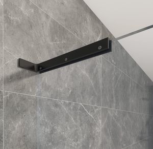 Pas de perçage <span class=keywords><strong>sur</strong></span> le verre Mur fixe à verre Stabilisateur en forme de L Support de montage Barre de support Pince à verre - Product Image 2