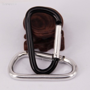 Moschettone a D in Lega di Alluminio Baichaoli 6.2*7 Argento/Nero con Logo Personalizzato per Industria Pesante e Miniere - Product Image 6