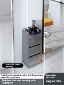 Chariot de rangement pour outils de salon de coiffure en acier inoxydable pour célébrités d'Internet, chariot spécial pour la coupe de cheveux, chariot de salon, armoire à outils - Product Image 4