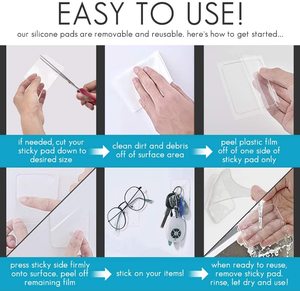 Противоскользящая клейкая накладка из ПУ-геля для телефона, крепление на приборную панель автомобиля - бренд Leris - Product Image 6