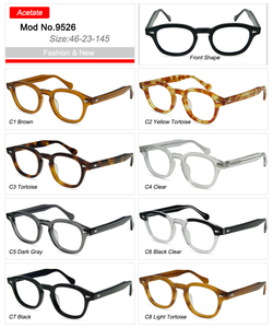 Mới Nhất 60S Retro Khung Chất Lượng Cao Johnny Sâu Phong Cách Cổ Điển Quang Học Nhập Khẩu Acetate Tùy Chỉnh Logo 17 Màu Sắc - Product Image 5
