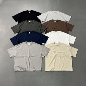 T-shirt court tendance de marque, coupe oversize et carrée, en coton 275 g/m² de haute qualité, imprimé DTG, grammage lourd, personnalisable, très prisé - Product Image 1