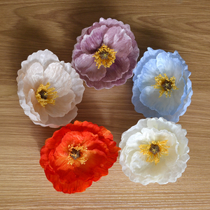 Fiore Gigante di Papavero in Seta Goffrata Floson Superior, 14cm, per Creazioni Artigianali Fai-da-Te, <span class=keywords><strong>Sfondi</strong></span> per Fotografia Matrimoniale - Product Image 1