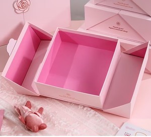 Caja <span class=keywords><strong>de</strong></span> Regalo Doble <span class=keywords><strong>de</strong></span> Alta Gama en Oferta, Papel Rígido, Papel <span class=keywords><strong>de</strong></span> Arte, Recubrimiento UV, Relieve, Materiales Reciclados, Temporada Festiva, Nochevieja - Product Image 5