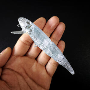 Isca Flutuante Multi-Seções Top Right Z-7461 115mm 15.8g, Iscas em Branco Não Pintadas, Isca Dura ABS Artificial - Product Image 5