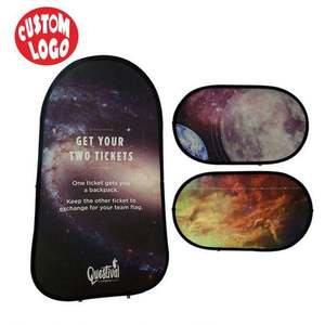 Bannière publicitaire pliable de haute qualité avec logo personnalisé, 1x2m, horizontale, légère, portable, pour intérieur, type A-frame - Product Image 2