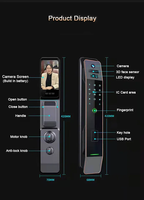 Cerradura Inteligente 3D de Alta Seguridad TOPTEQ US8, Reconocimiento Facial 3D, Tarjeta de Memoria RFID, Nube, Wi-Fi, para Aleación de Aluminio, Acero y Madera