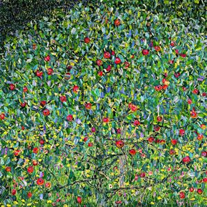 Riproduzione di Livello Museale dell'Albero di Mele di <span class=keywords><strong>Gustav</strong></span> Klimt Utilizzando Tecnologia Digitale ad Alta Definizione Riproduzione di Dipinto a Olio - Product Image 3