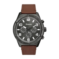 Montre chronographe multifonctionnelle sportive en acier inoxydable, cadran personnalisé avec chiffres arabes, étanche, FS Montres Homme