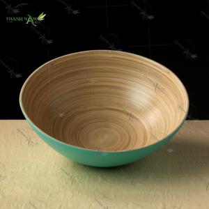 Cuenco de bambú de alta calidad, producto recién llegado, utensilios de cocina hechos a mano únicos de Vietnam - Product Image 4