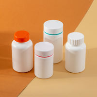 Flacon à pilules vide de qualité pharmaceutique, prix d'usine, blanc, durable, étanche, en plastique, avec bouchons à vis