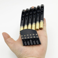 6 String Headless Electric Guitar Bridge, Slanted Fret Honeycomb Structure String Lock Kit with Full Accessories