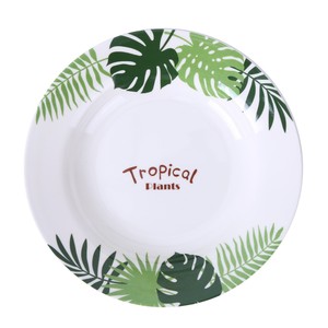 Wuhe Melamine Bowls Plates Tropical Plants Pattern Round Dishware Set For Home Daily Use - Product Image 3