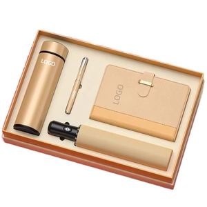 Promotional Business <b>Gifts</b> Business <b>Gift</b> Set Umbrella Metal Pen and A5 Notebook Custom Logos Are Suitable for Corporate <b>Gifts</b> - Product Image 1