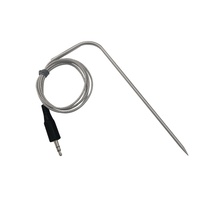 Sonde thermocouple RTD PT100 à prix d'usine avec fil de connexion haute température et filetage M8 pour la mesure de la température de la viande
