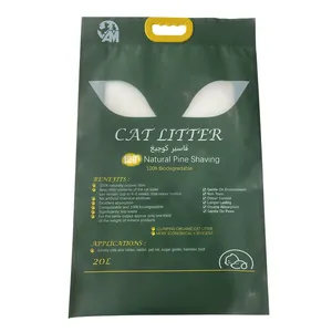 Custom Cat Litter Bag 20L 10L Factory Wholesale Recyclable Plastic Cat Litter Packaging BagS For Pet Industry