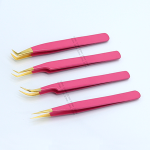 Pinzas para pestañas con logotipo personalizado, fabricante profesional, de acero inoxidable - Product Image 5