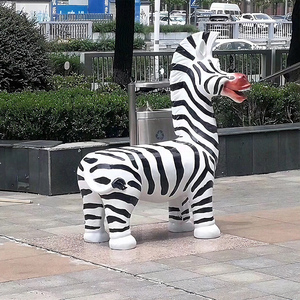 Escultura de Banco de Fibra de Vidrio Personalizada con Forma de Animales: Jirafa, Dinosaurio, Unicornio, Cebra, Oveja, para Decoración de Fiestas Infantiles y Parques Infantiles - Product Image 6