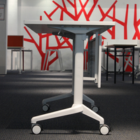 Salle de formation Bureau pliant scolaire avec bureau de formation en métal et design pliable