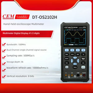 Oscilloscope multimètre portable à double canal de haute précision CEM (<span class=keywords><strong>DT</strong></span>-OS250H/2102H/2202H) pour la précision pour le <span class=keywords><strong>test</strong></span> - Product Image 3
