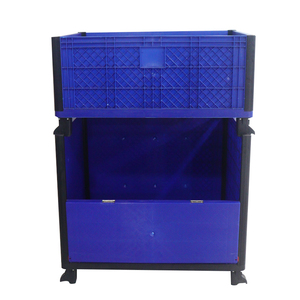 Estantería de almacenamiento de plástico personalizable de fábrica con fácil montaje y diseño ventilado para organización de almacén - Product Image 1