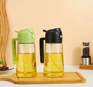 Nouvelle Arrivée 2025 – Pot à Huile 2-en-1 de 470 ml : Vaporisateur et Verseur Intégrés pour Huile d'Olive – Vente Chaude - Product Image 3
