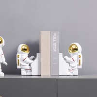 Décoration d'astronaute nordique serre-livres bibliothèque Spaceman décoration de la maison moderne pour la décoration de bureau à domicile
