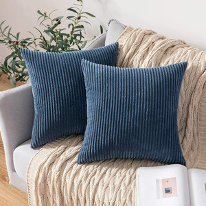 Trang trí đệm thả vận chuyển sọc vải to sợi giả lông Velour sang trọng lớn đệm Bìa sofa ném gối trường hợp - Product Image 6