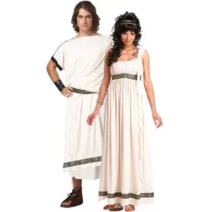 Ancienne Egypte Romains Grec Zeus Deluxe Classique Toga Femme Costume AWHC-003