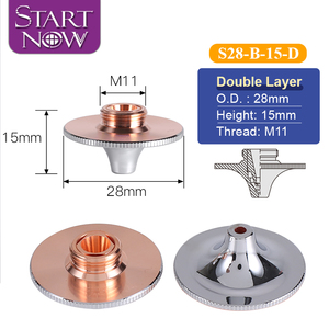 Startnow <span class=keywords><strong>laser</strong></span> cắt vòi phun đôi/lớp duy nhất tốc độ cao vòi phun cho wsx precitec Hans 1064nm cắt các bộ phận thiết bị Hàn - Product Image 3